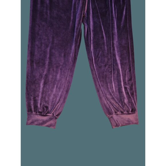 Victoria Secret Purple Velour Pull On Soft Lounge Jogging Pants Women Size XL - Picture 5 of 10